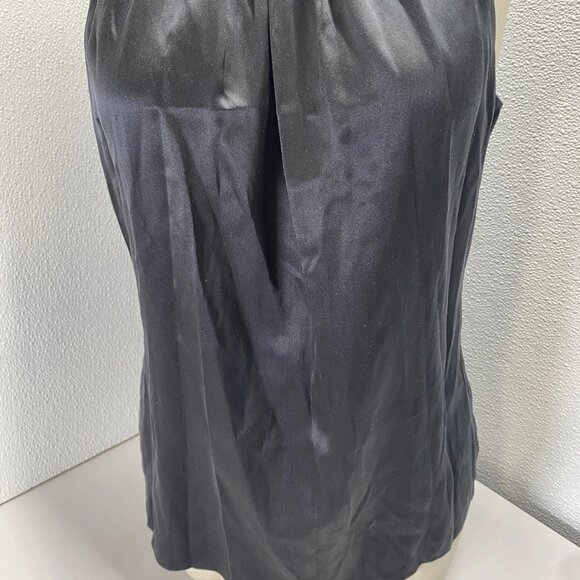 NEW RAMY BROOK Women’s Lori Silk High Neck Tank Top Blouse Black Size M - Picture 12 of 14